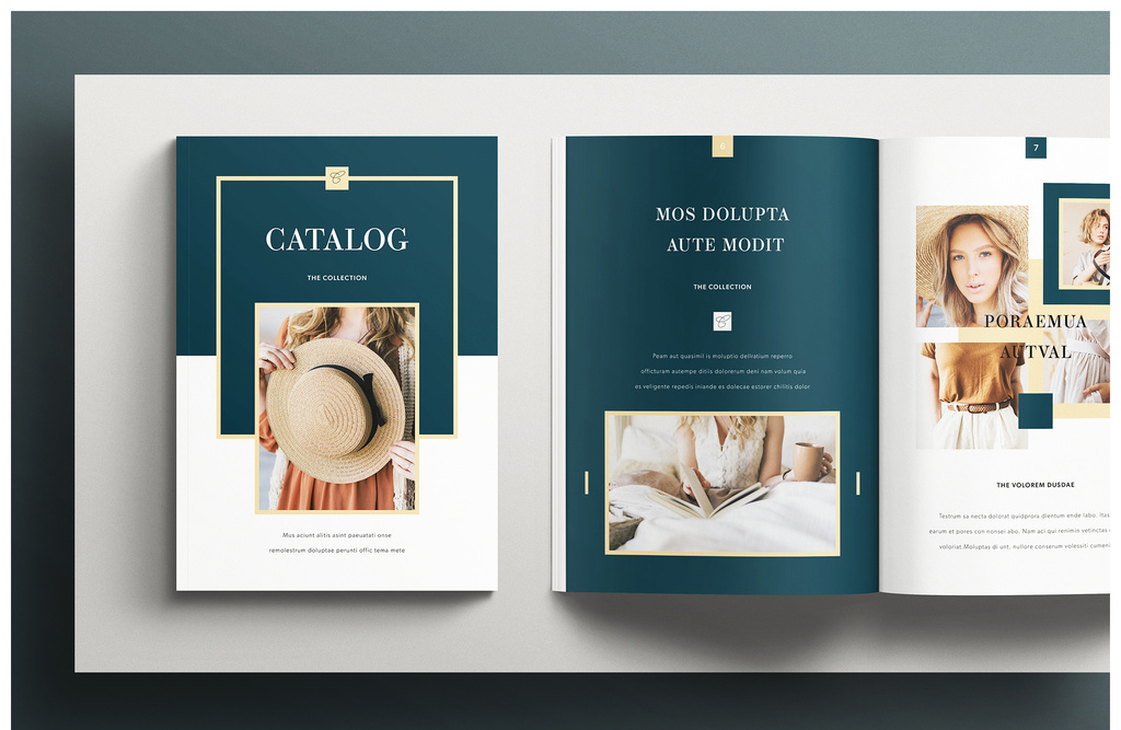 catalog-layout-with-teal-accents-indd