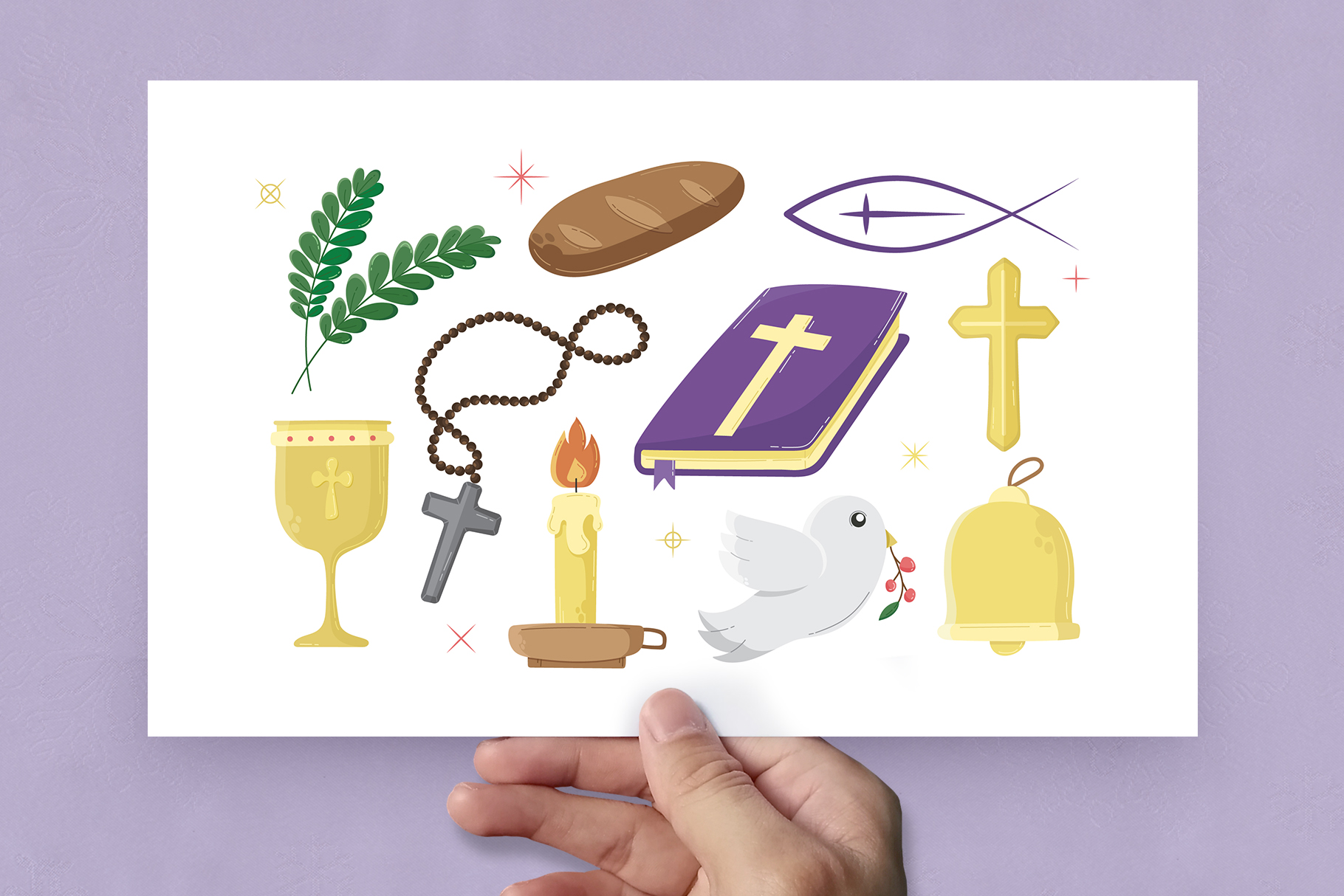 Christian Clipart Illustration Elements (AI, EPS Format)