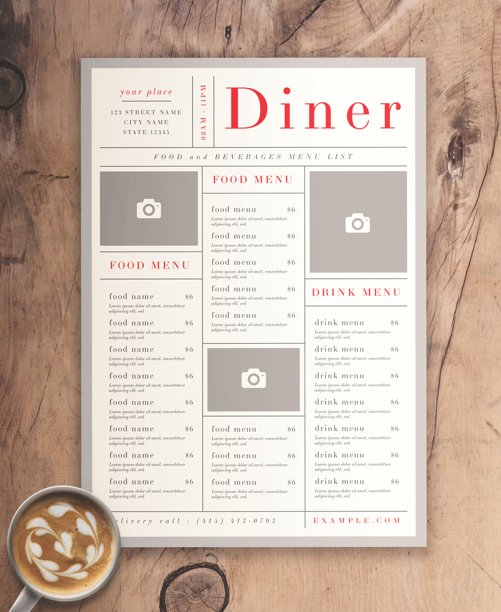 diner-food-menu-illustrator