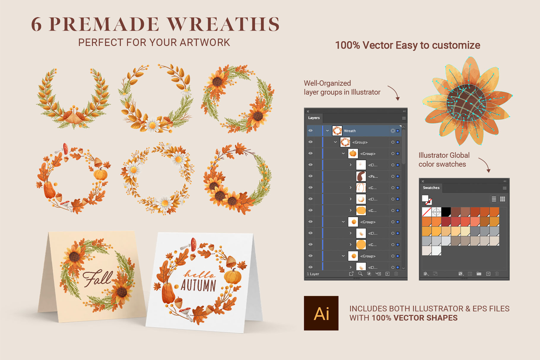 Fall Autumn Vector Clipart (PNG, EPS, AI Format)