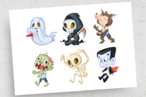 Halloween Characters PNG Clipart (PNG Format)