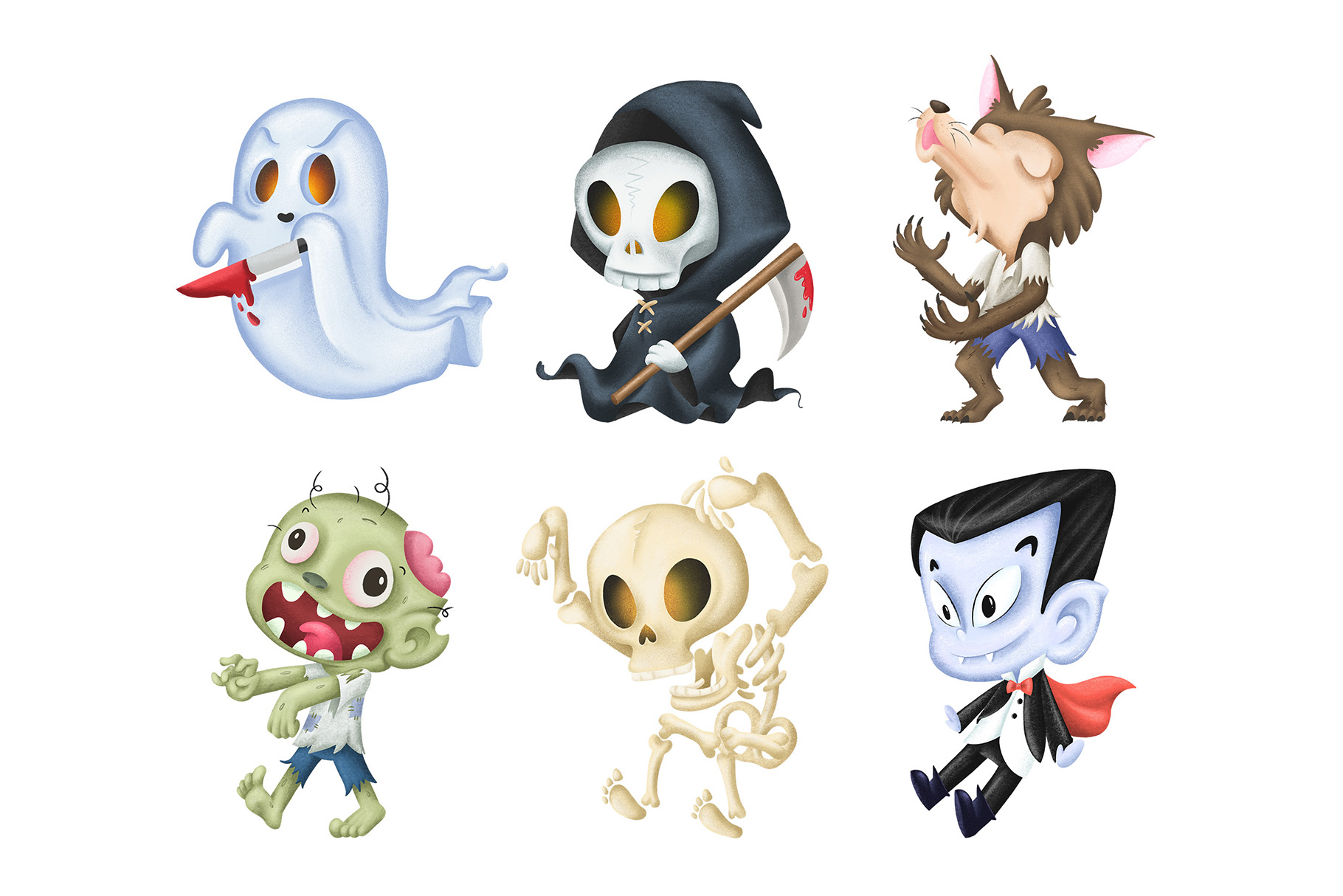 Halloween Characters PNG Clipart (PNG Format)