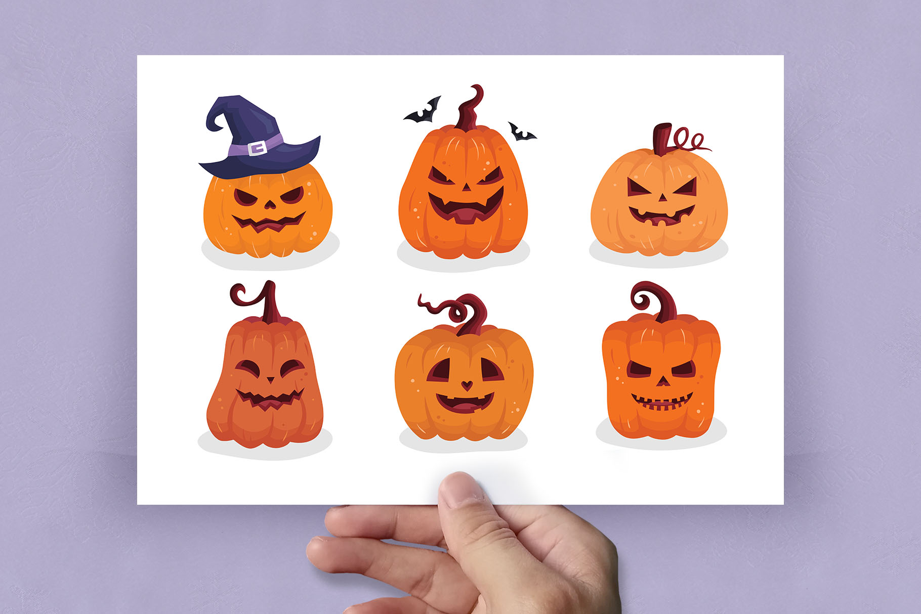 Halloween Pumpkin Illustration Pack (AI, EPS Format)