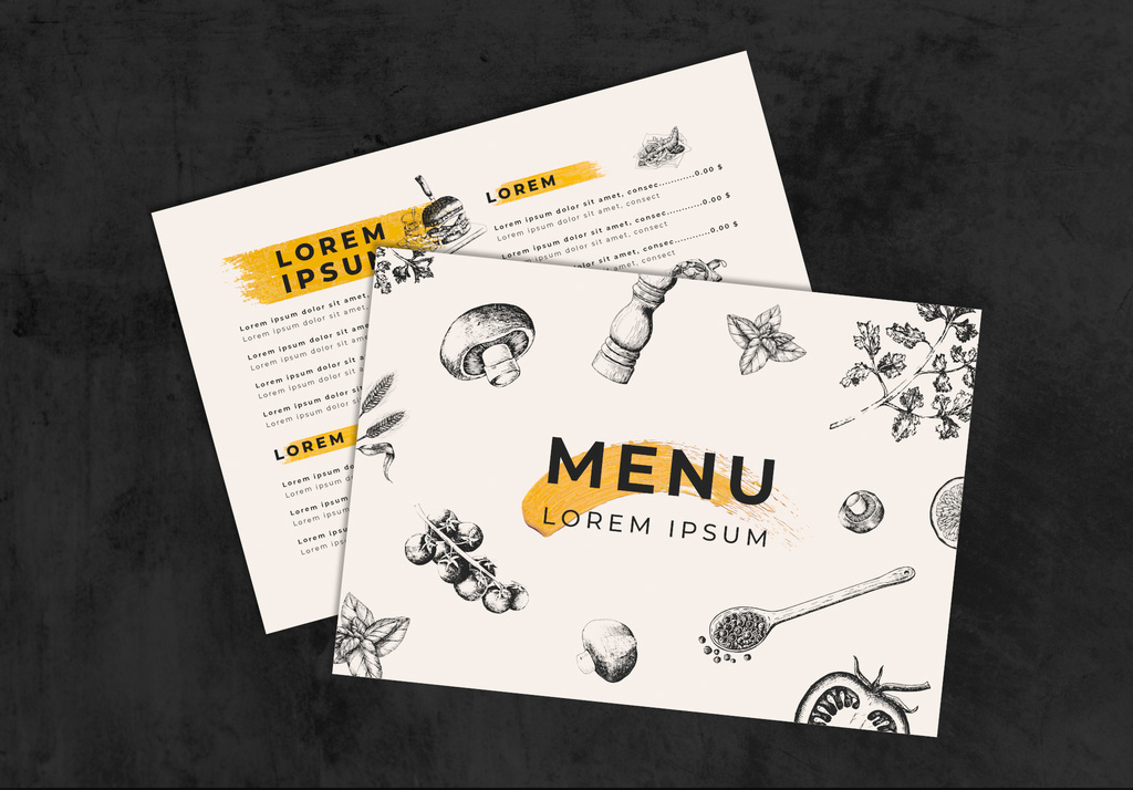 horizontal-menu-layout-with-illustrations-and-yellow-accents-illustrator