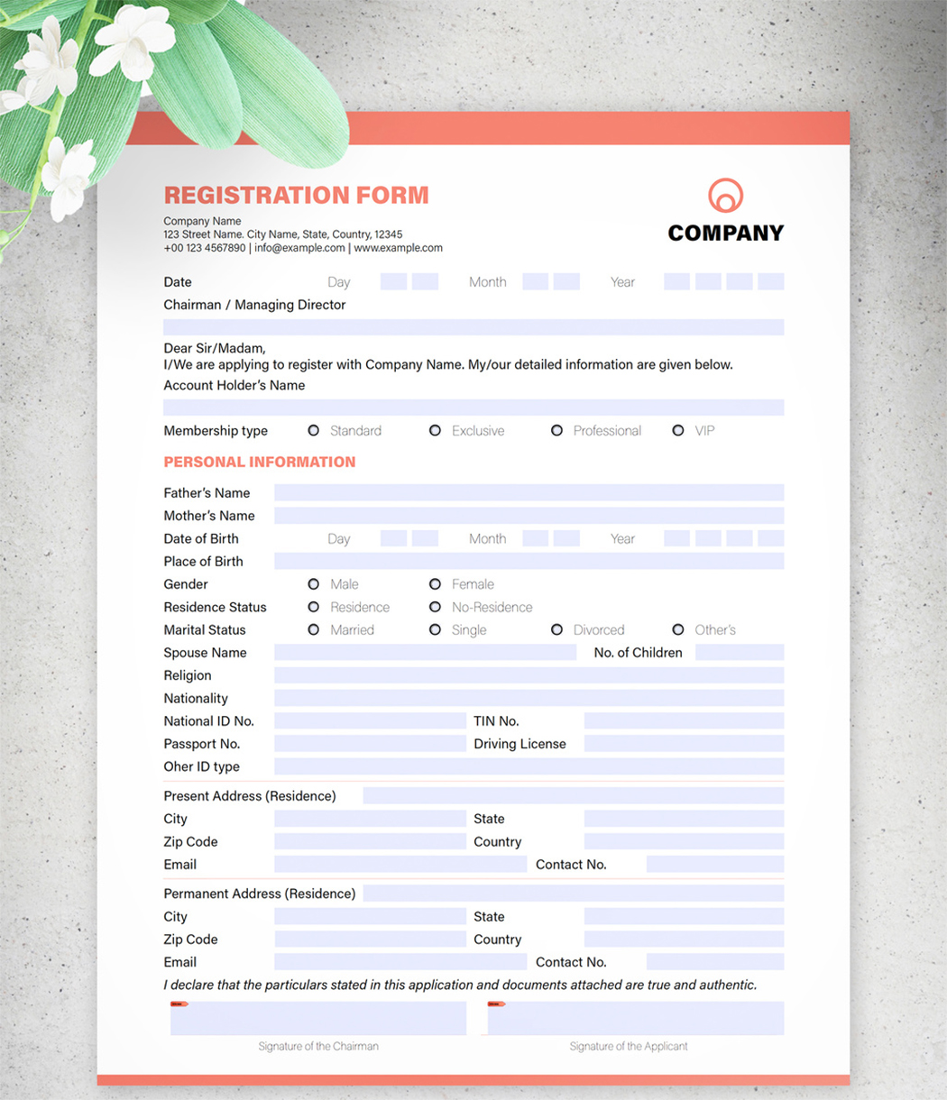 interactive-form-layout-with-red-header-and-footer-elements-indd
