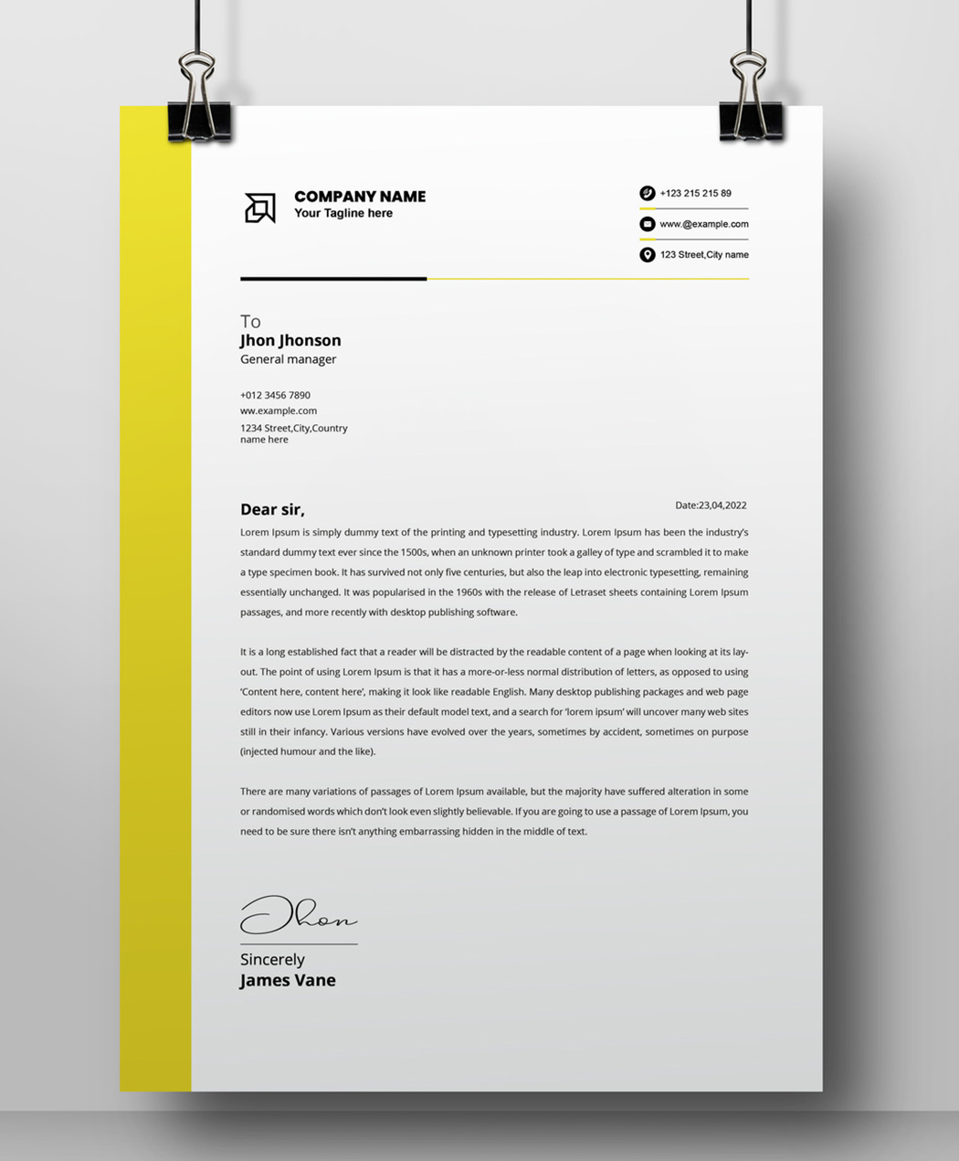 letterhead-layout-with-yellow-white-accents-indd