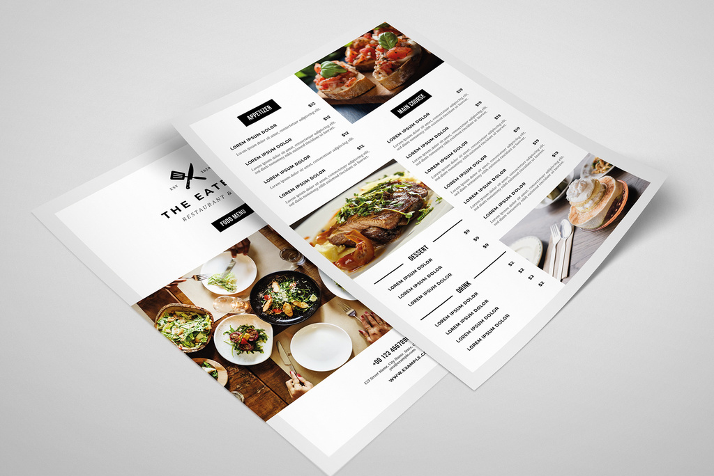 minimal-food-menu-template-illustrator