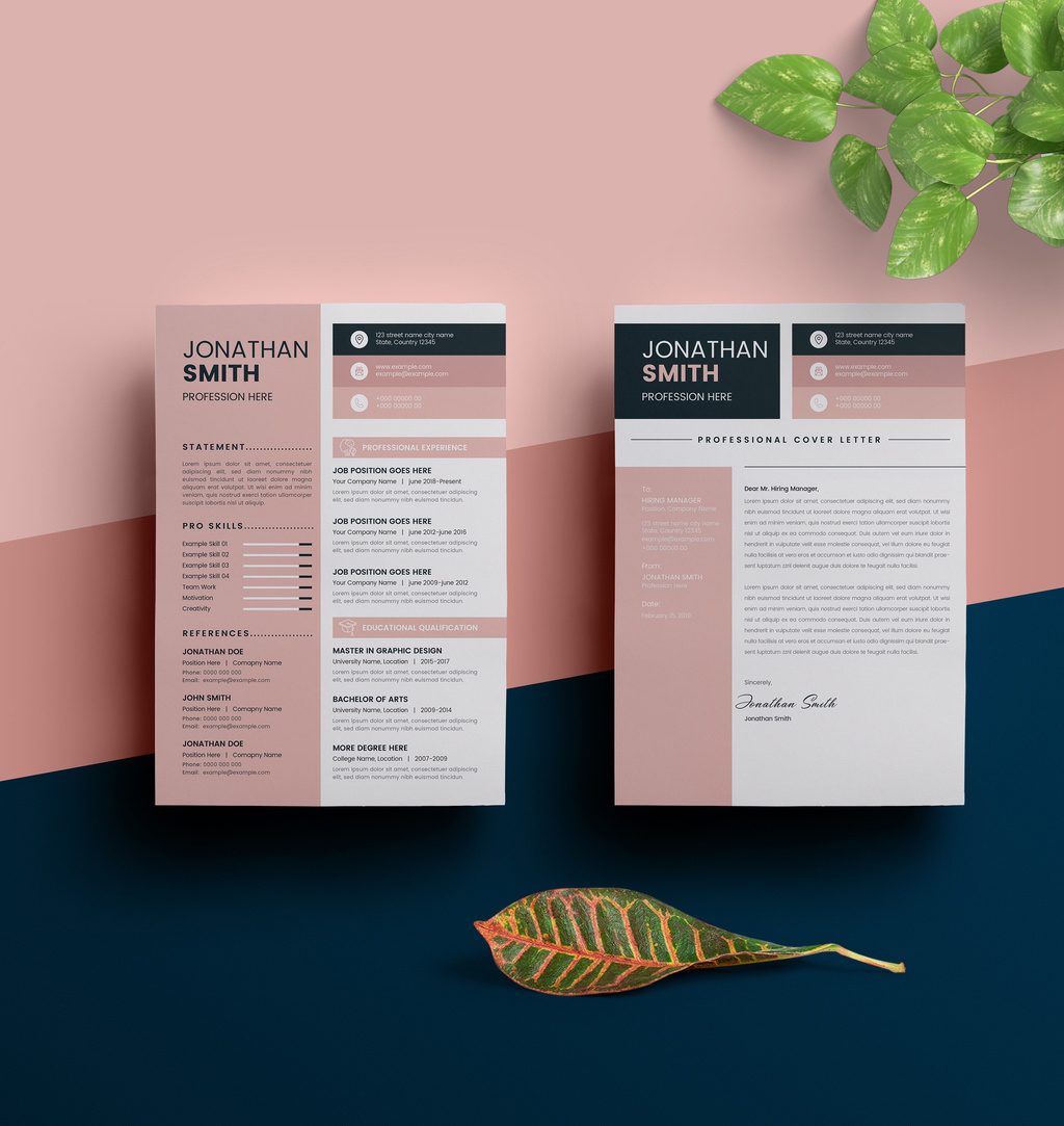resume-layout-with-sidebar-and-pink-elements-illustrator