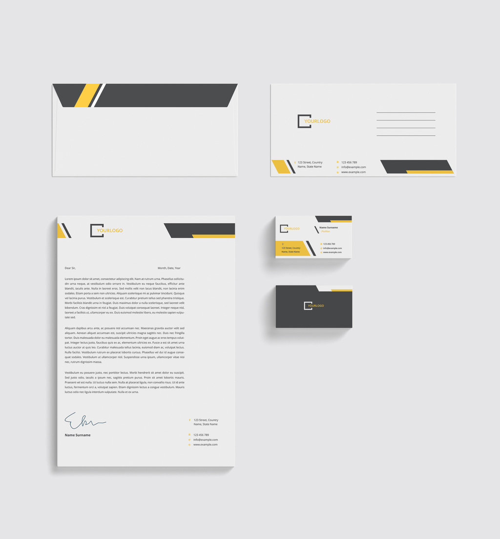 stationery-set-with-yellow-and-grey-accents-illustrator