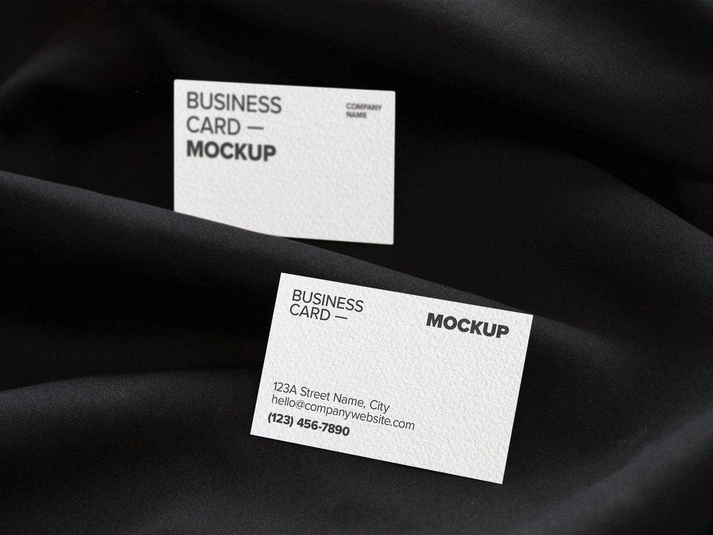  Business Card Mocup Design (PSD Format)