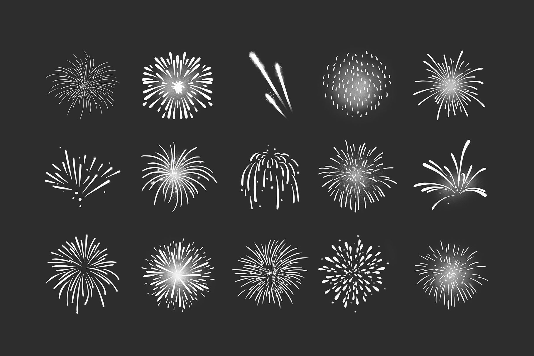 Fireworks Clipart Illustrations (PSD, PNG Format)