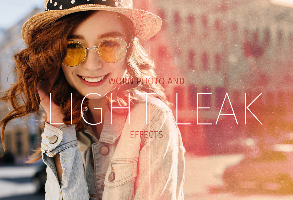 Light Leak and Worn Photo Effects (PSD Format)
