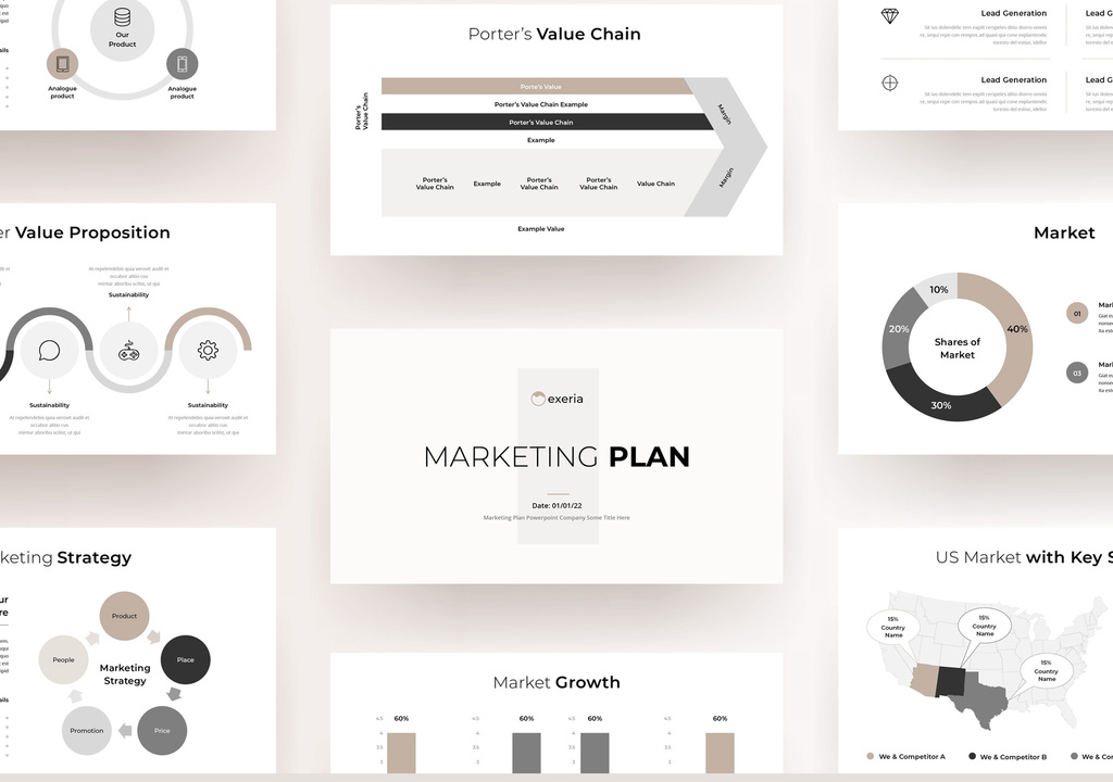 Marketing Plan Presentation Layout (INDD Format)