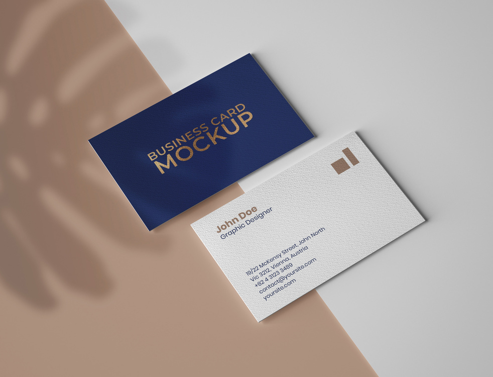 Premium Business Card Mockup (PSD Format)