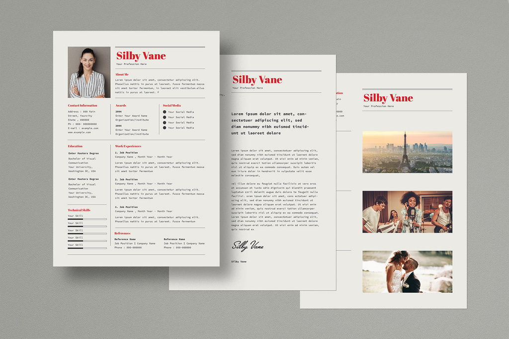 Simple Resume Layout (AI Format)