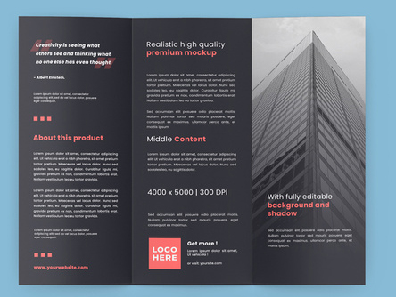Trifold Brochure All Sides (PSD Format)