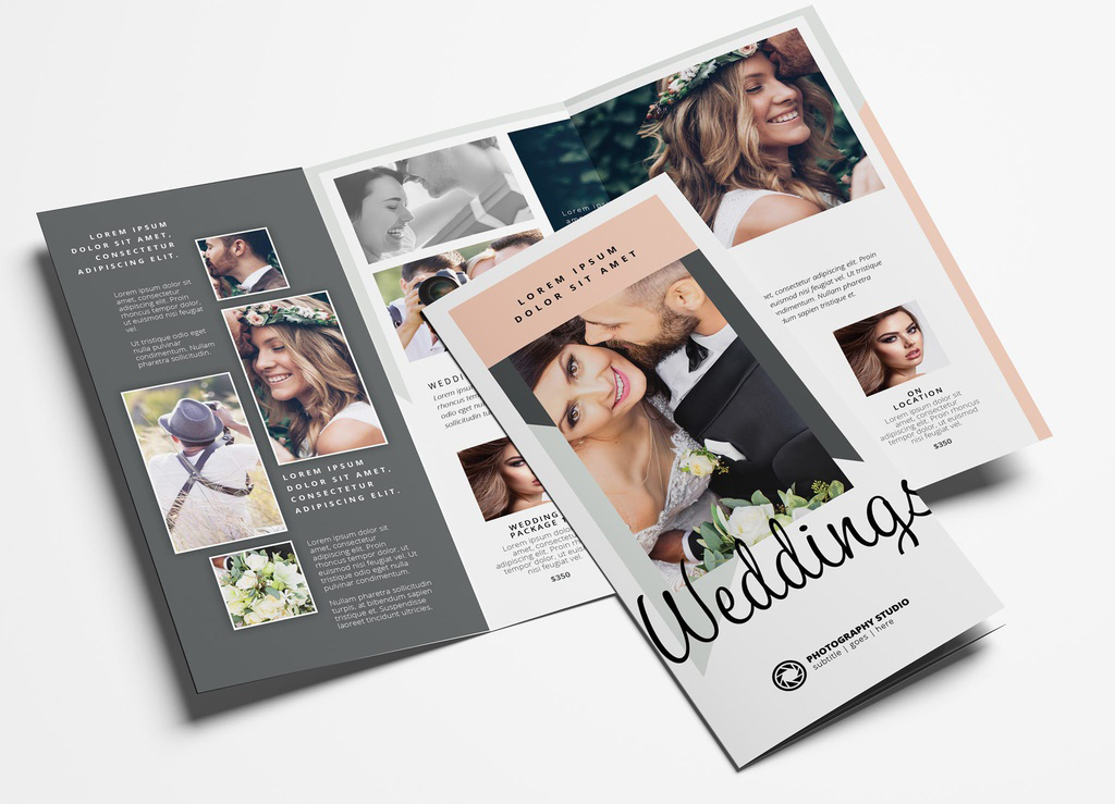 Trifold Layout for Wedding Photographers (PSD Format)