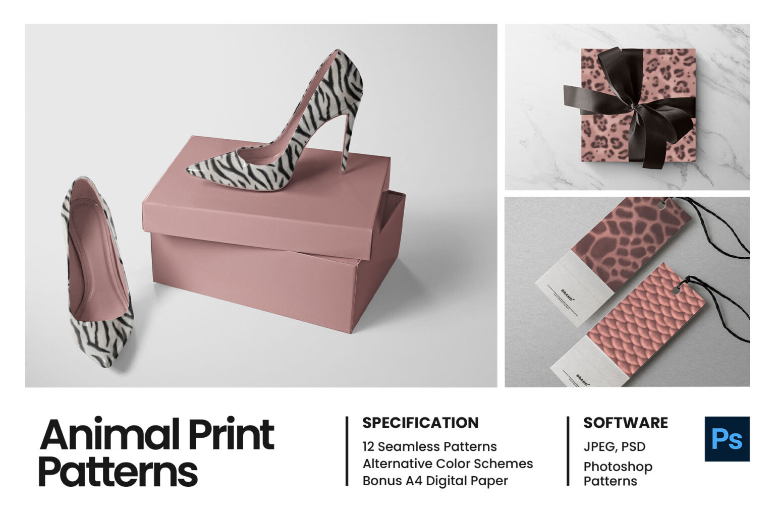 Animal Print Patterns For Photoshop V2 Designercandies