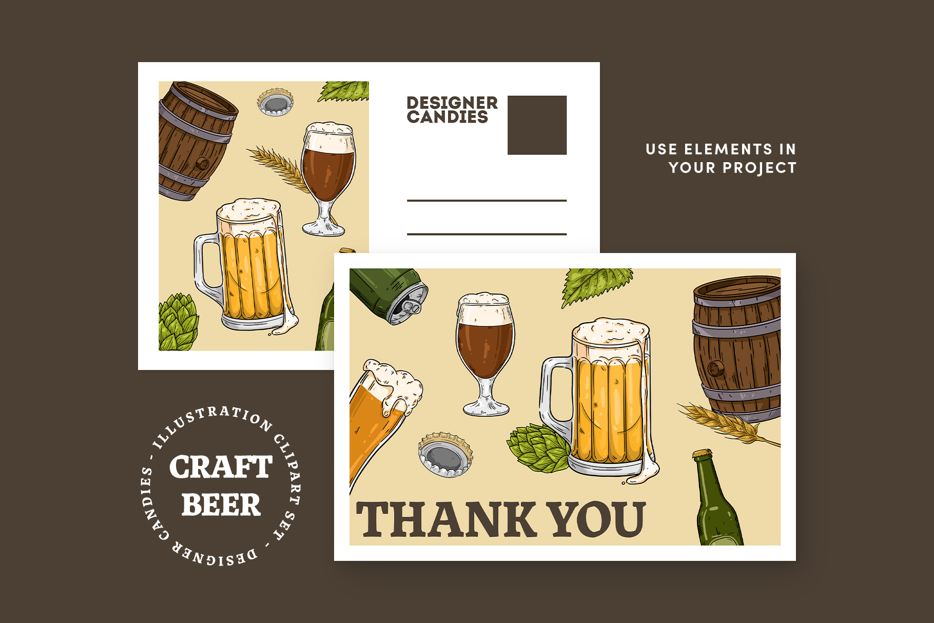 Beer Clipart Illustrations (PSD, PNG Format)