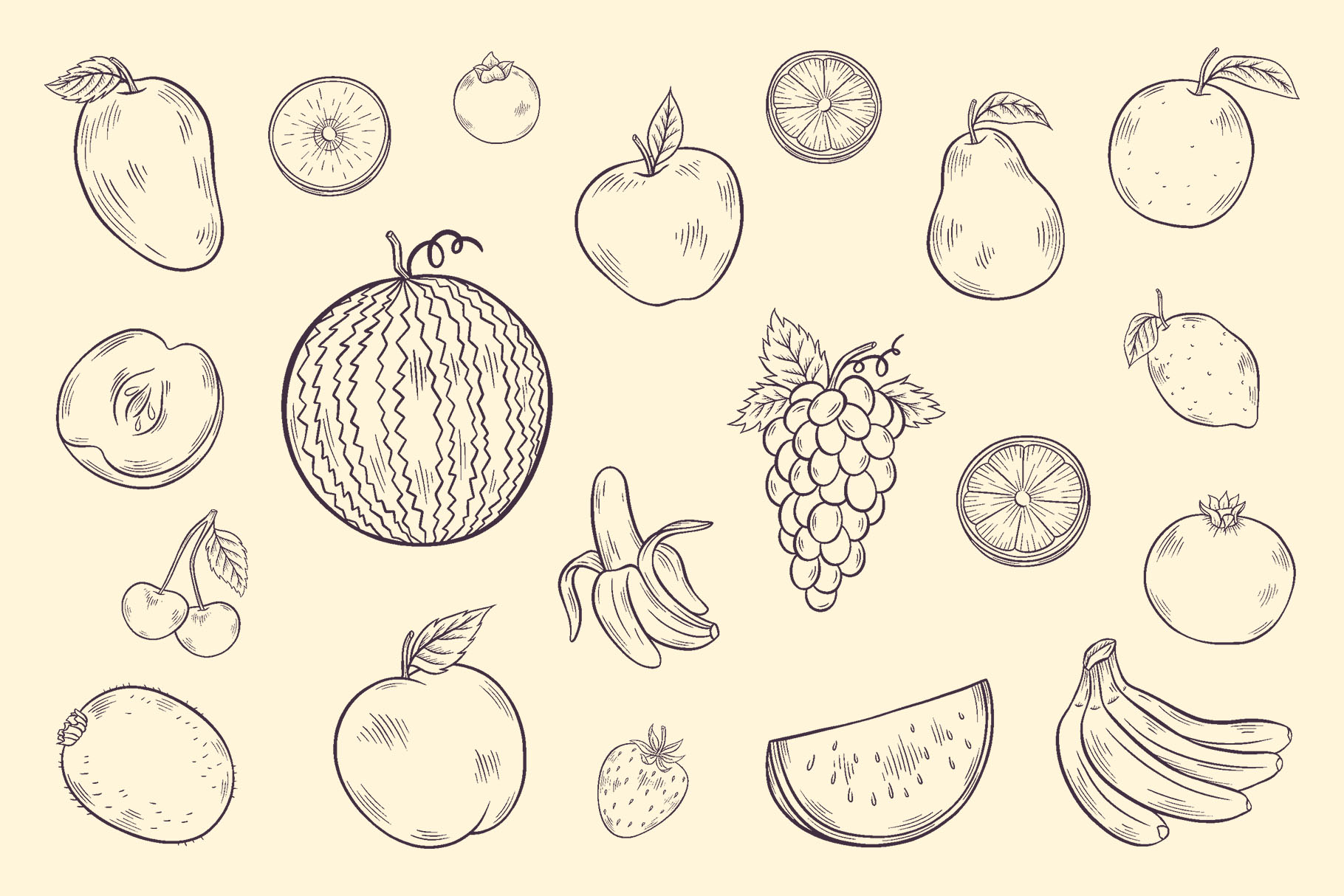 Fruit Clipart Illustrations (PSD, PNG Format)