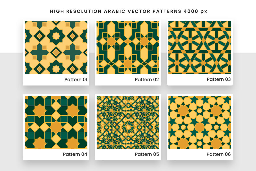 Arabic Patterns [JPEG, AI] - DesignerCandies