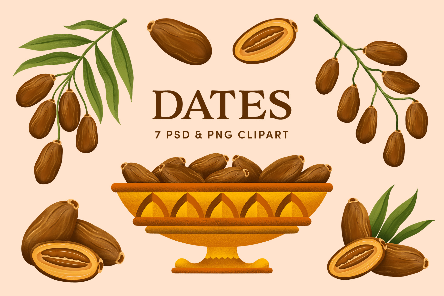Dates for Ramadan (PSD, PNG Format)