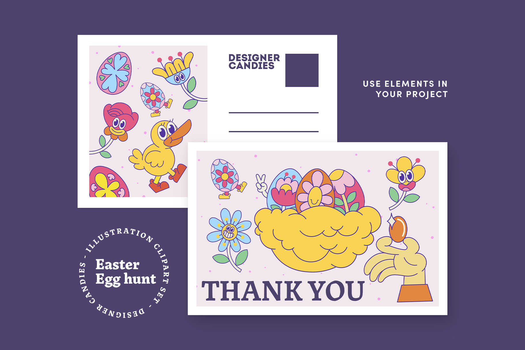 Easter Egg Illustration Pack (AI, EPS, PNG Format)