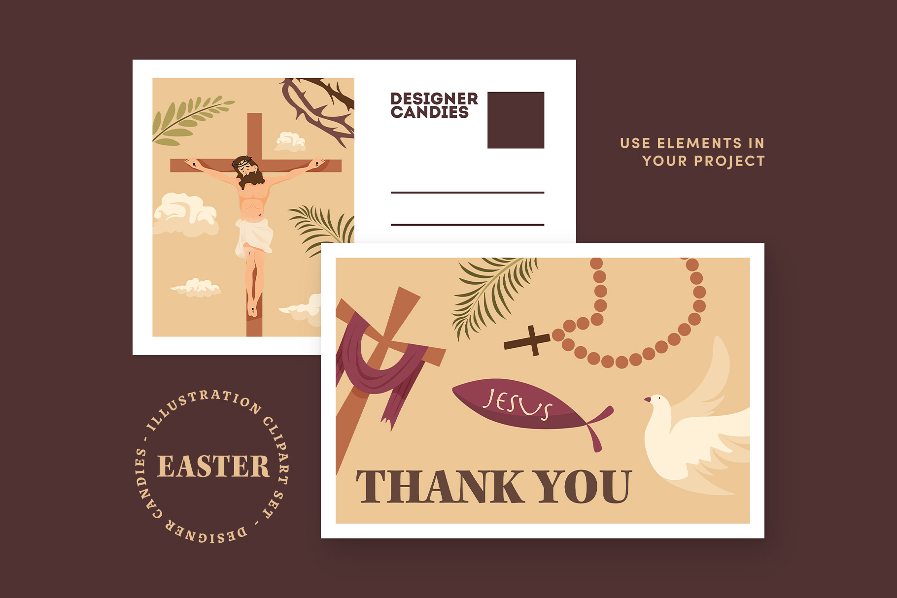 Easter IllustrationsV(AI,EPS, PNG Format)