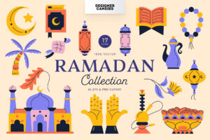 Ramadan Eid Illustrations (EPS, PNG, AI Format)