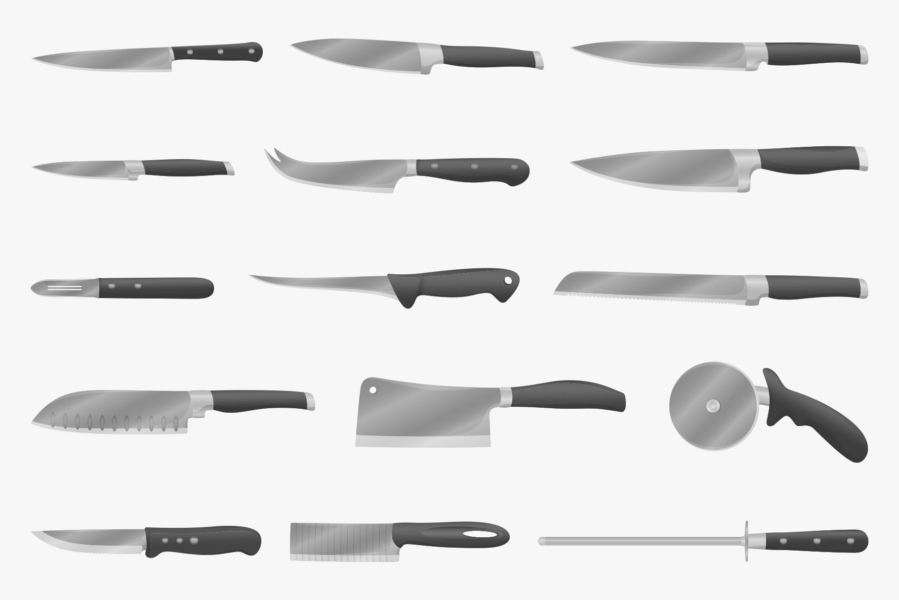 Knife Illustrations (AI, EPS, PNG Format)