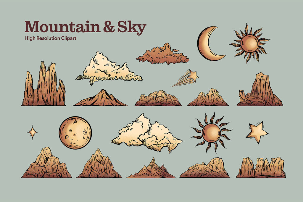 Vintage Map Creator Kit [PSD, PNG, PAT] - DesignerCandies