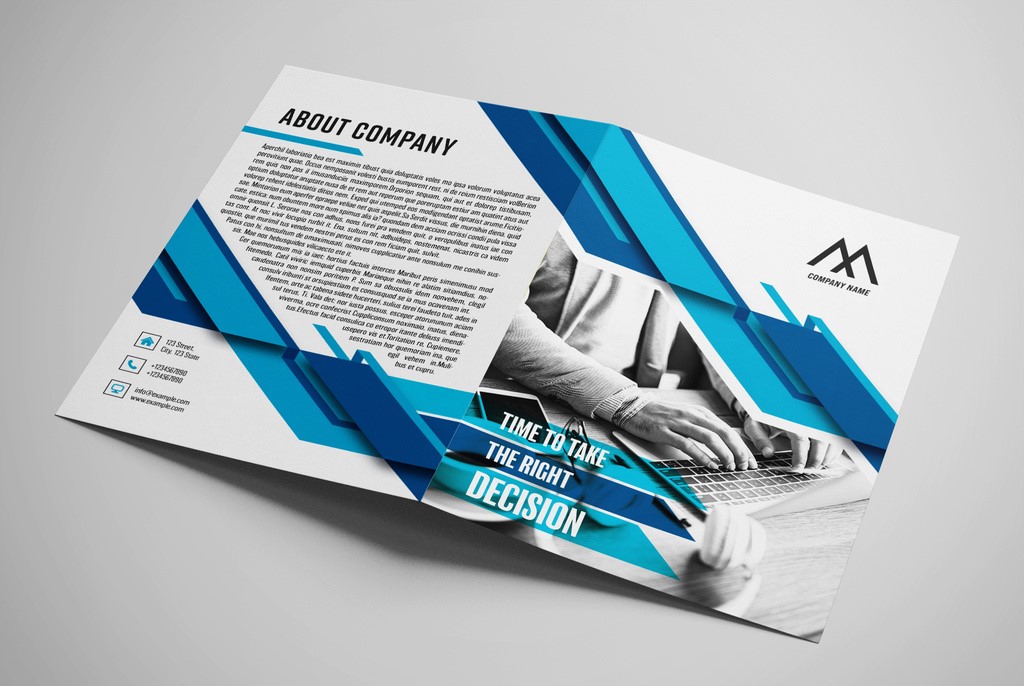 business-bifold-brochure-layout-with-blue-accents-indd