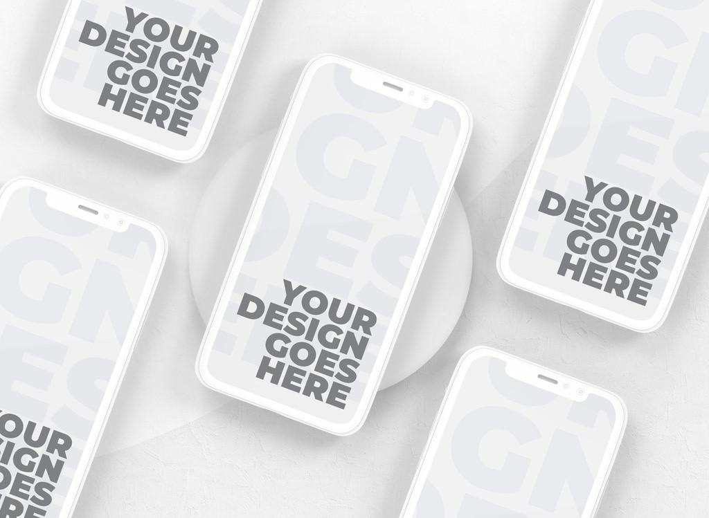 floating-white-clay-smartphone-mockups-psd