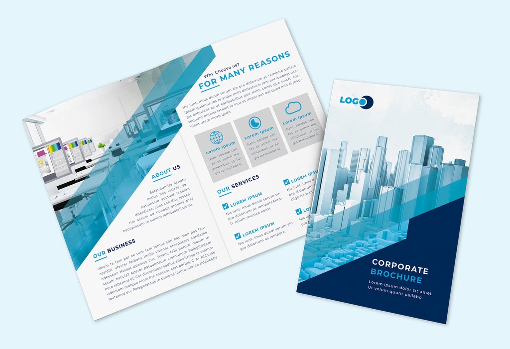 multipurpose-bifold-brochure-layout-with-blue-accents-indd