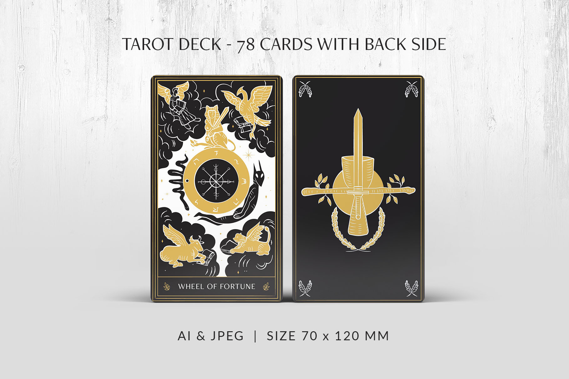 Tarot Card Illustration Set (AI Format)