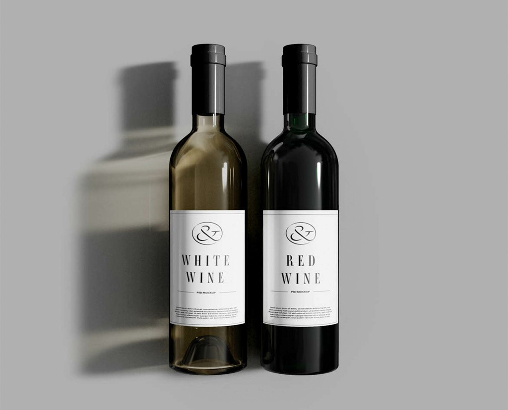 two-wine-bottles-packaging-mockup-psd