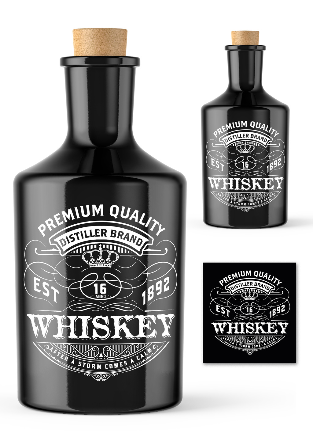 intage-whiskey-label-layout-psd-ai