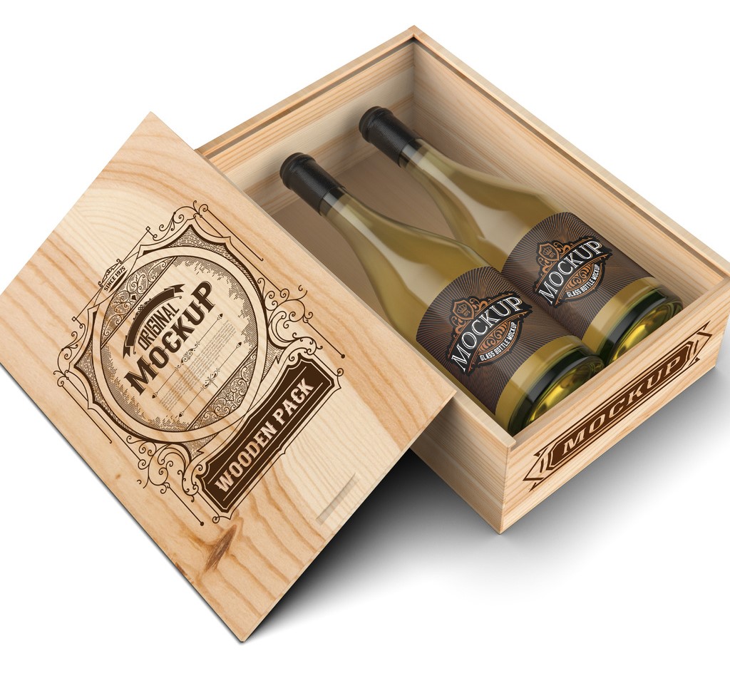 wooden-box-with-white-wine-bottles-psd