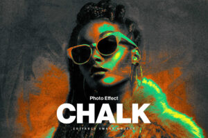 Chalk Photo Effect in PSD for Photoshop