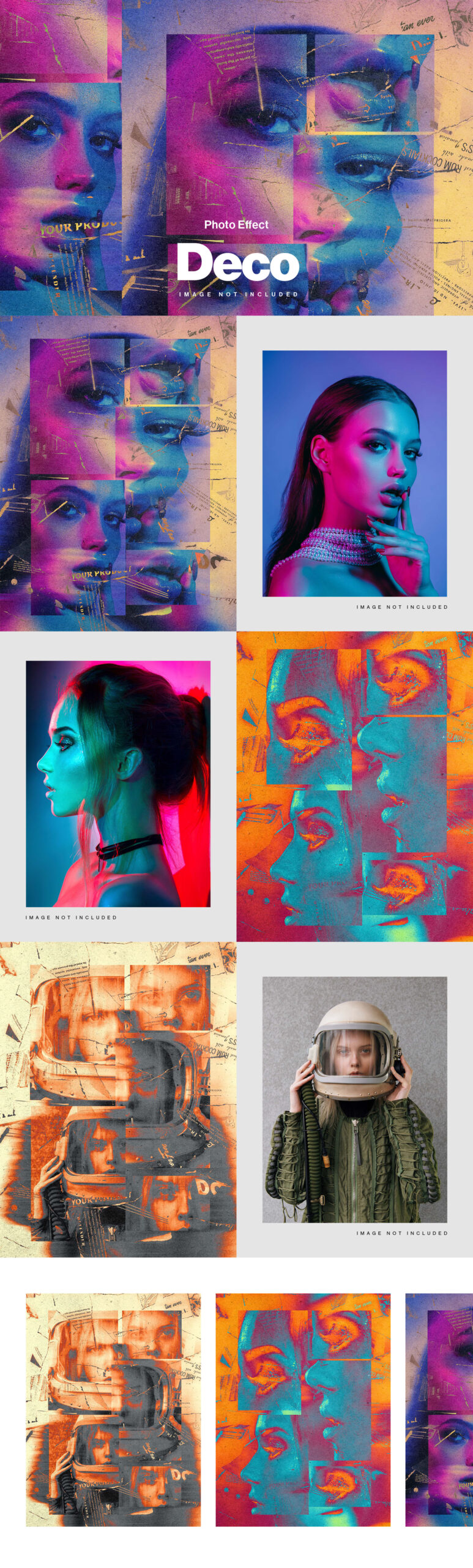 Deco Abstract Artist Photo Effect in PSD format