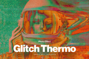 Glitch Thermo Photo Effect in PSD format
