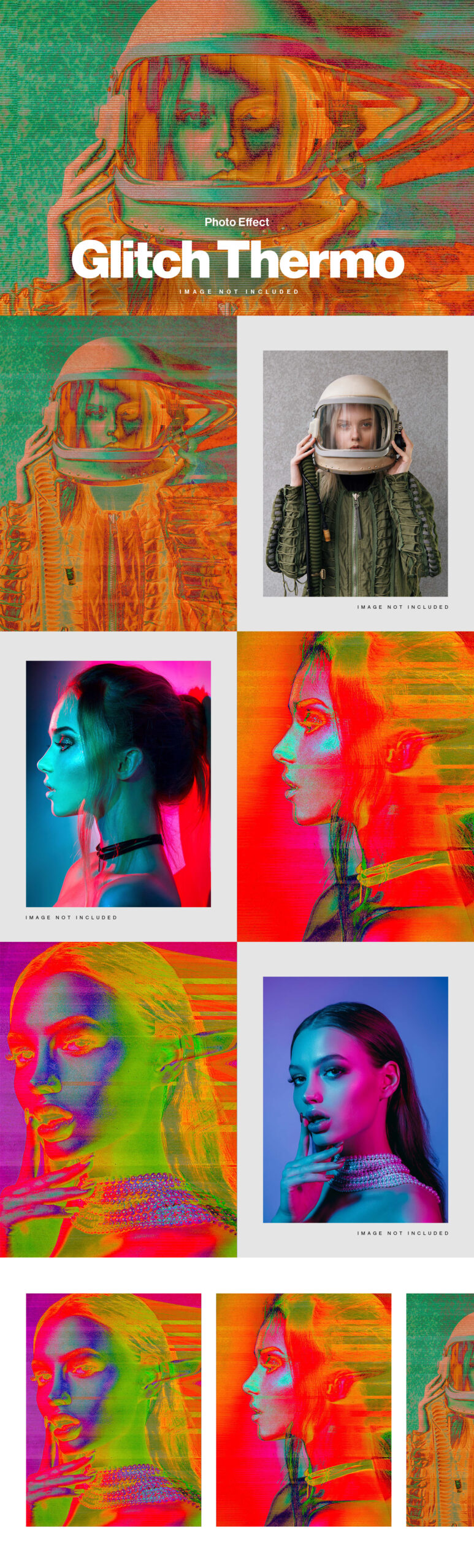 Glitch Thermo Photo Effect in PSD format