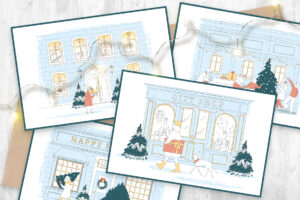 Christmas Scene Illustrations in AI EPS PNG SVG