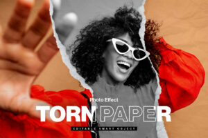 Torn Paper Mockup in PSD Photoshop