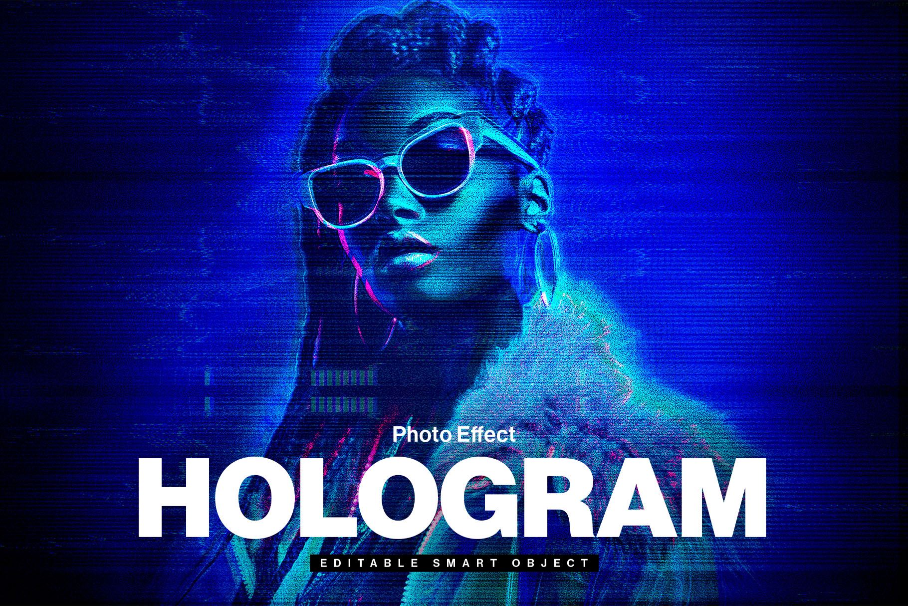 Hologram Photo Effect in PSD
