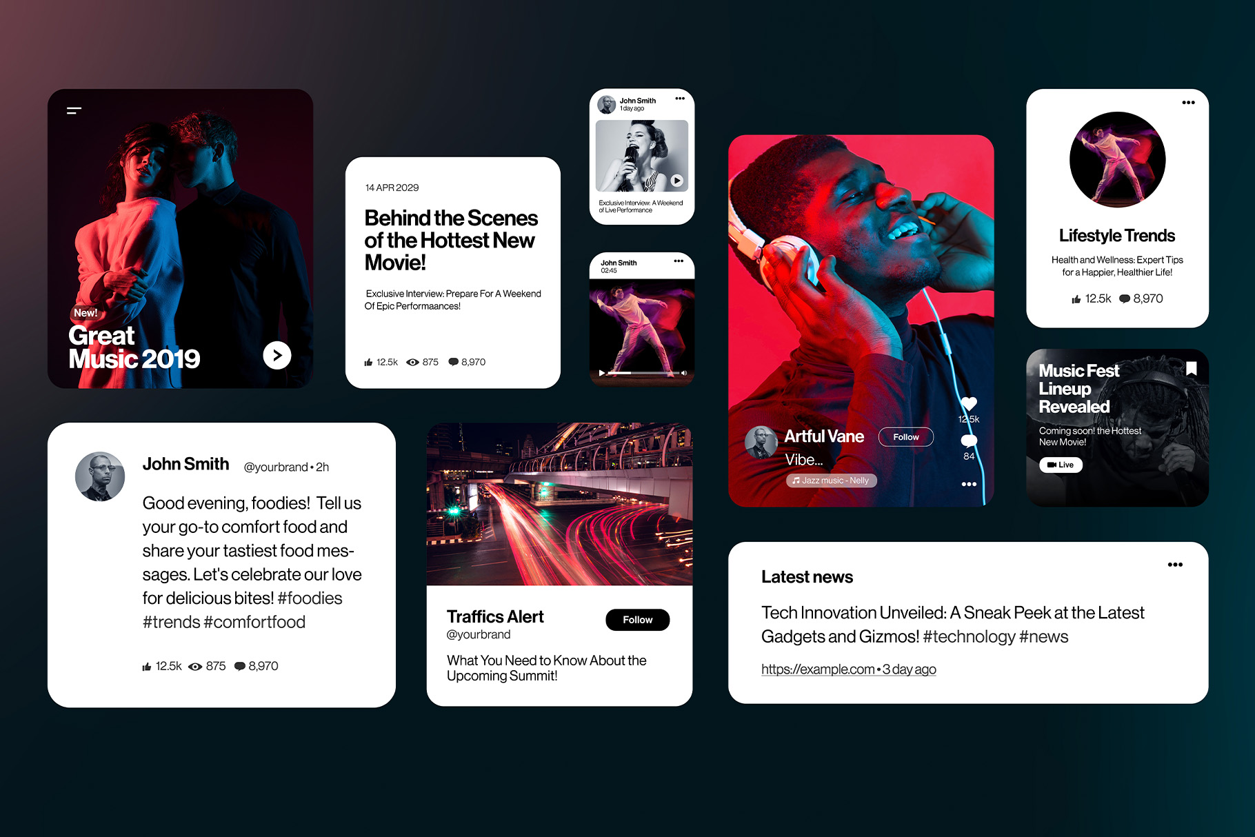 Post Quotes Layout Design in AI PSD EPS