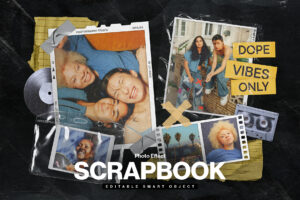 Scrapbook Mockup in PSD format