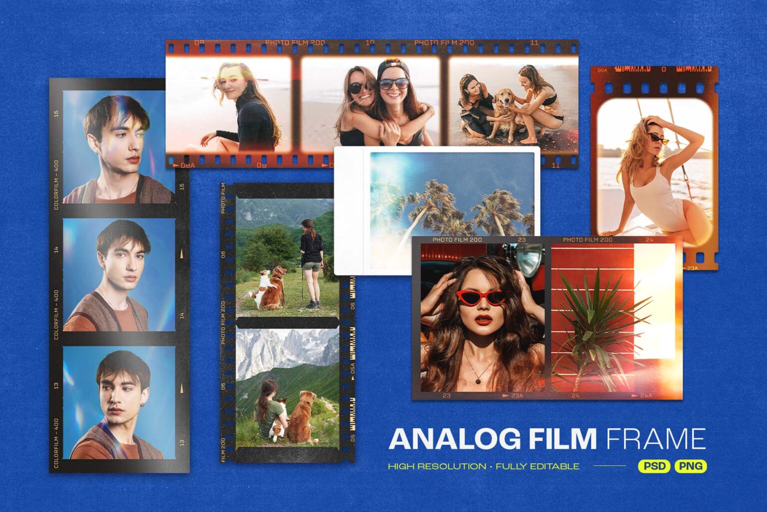 Analog Film Frame Template Set - DesignerCandies