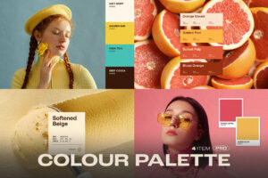Color Palette Presentation Template in Canva and PSD