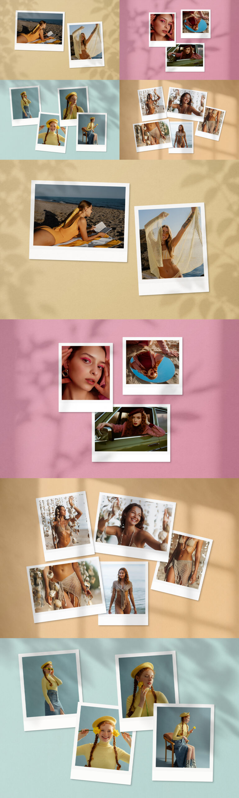 Polaroid Photo Mockup Template in AF & PSD